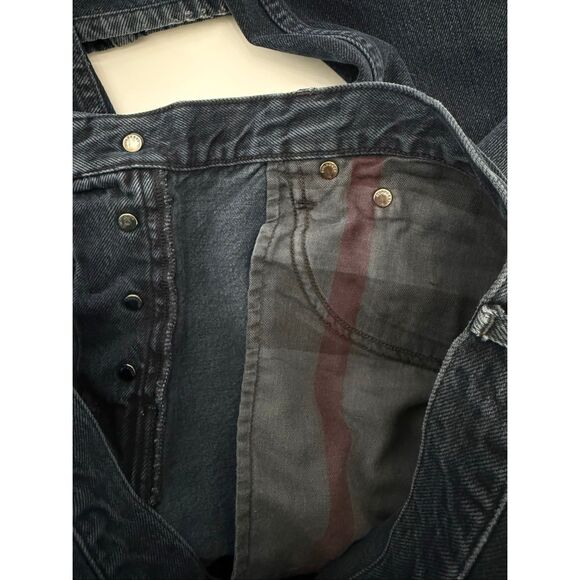 Burberry Brit Steadman Denim Mid-Rise Slim Straight Leg Jeans Medium Wash 34R - Picture 11 of 12
